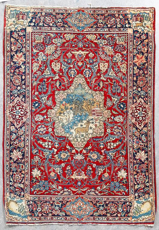 MATTA, semiantik Keshan figural, ca 150x104 cm.
