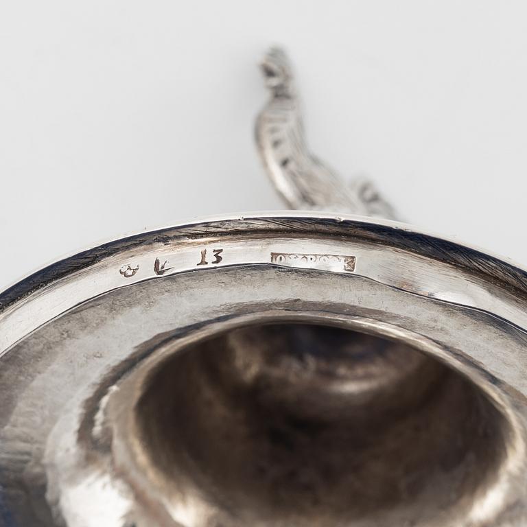 A Swedish Silver Empire Sugar Bowl, mark of Otto Magnus Krook, Nyköping 1815.