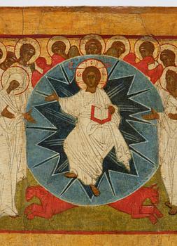 Ikon, "Alla heligas sabbat", Novgorodskolan ca 1500.