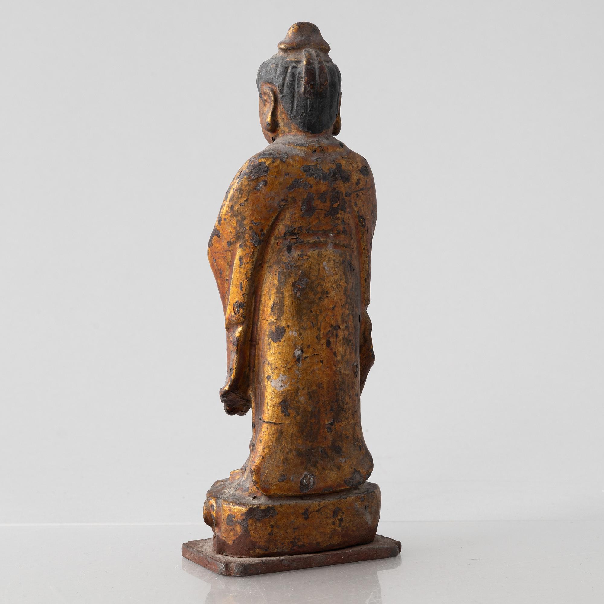 A Chinese Buddha joss stick holder, Ming dynasty, 17th/18th century.