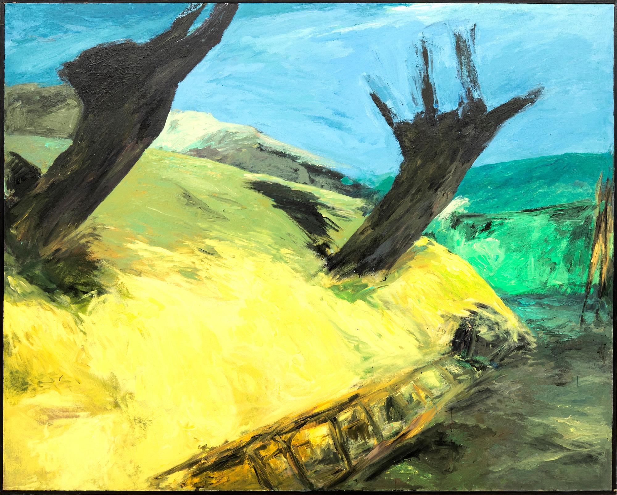 Patrice Giorda, acryl on canvas signed and dated 85.