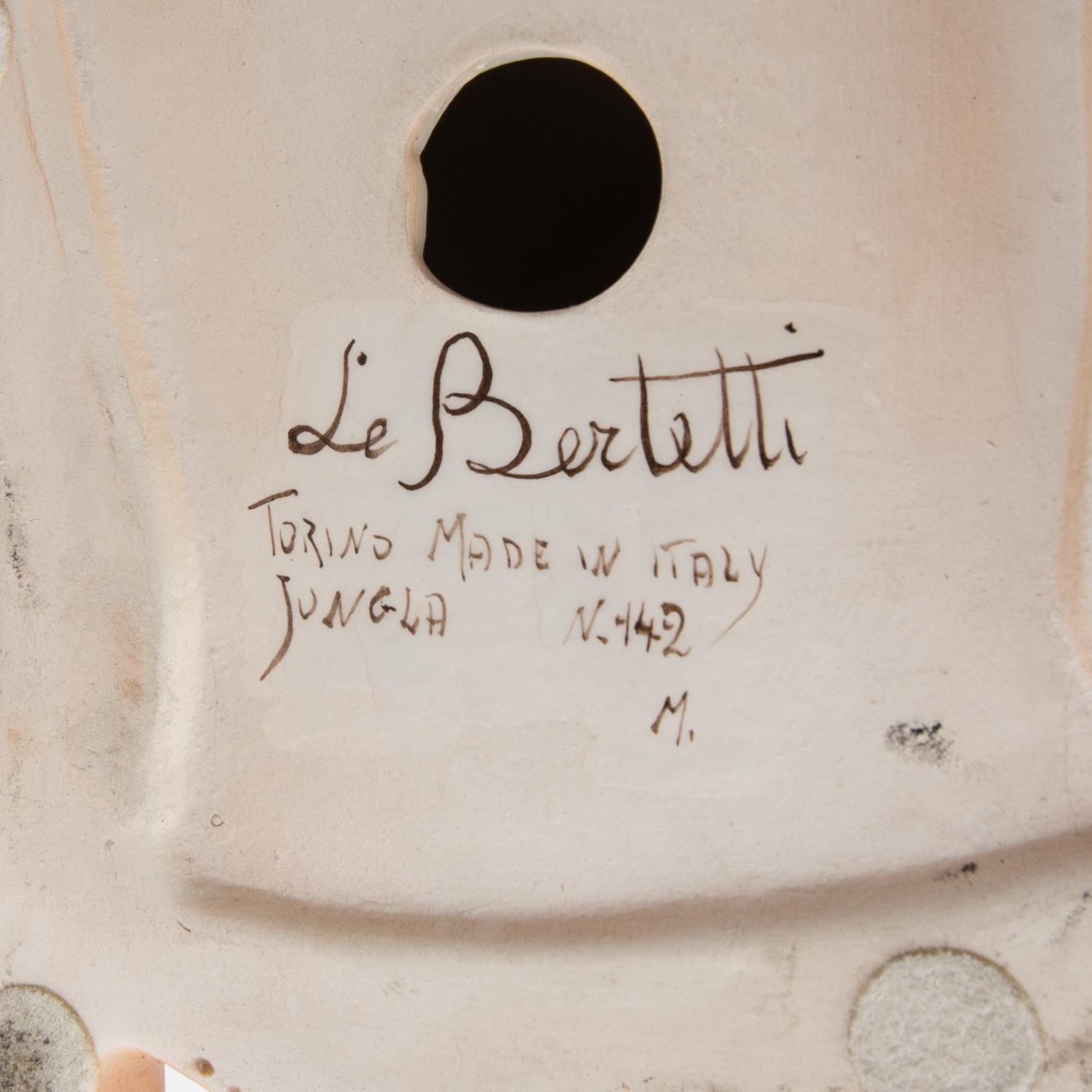 Le Bertetti, figurin "Jungla", Turin, Italien, 1900-talets mitt.