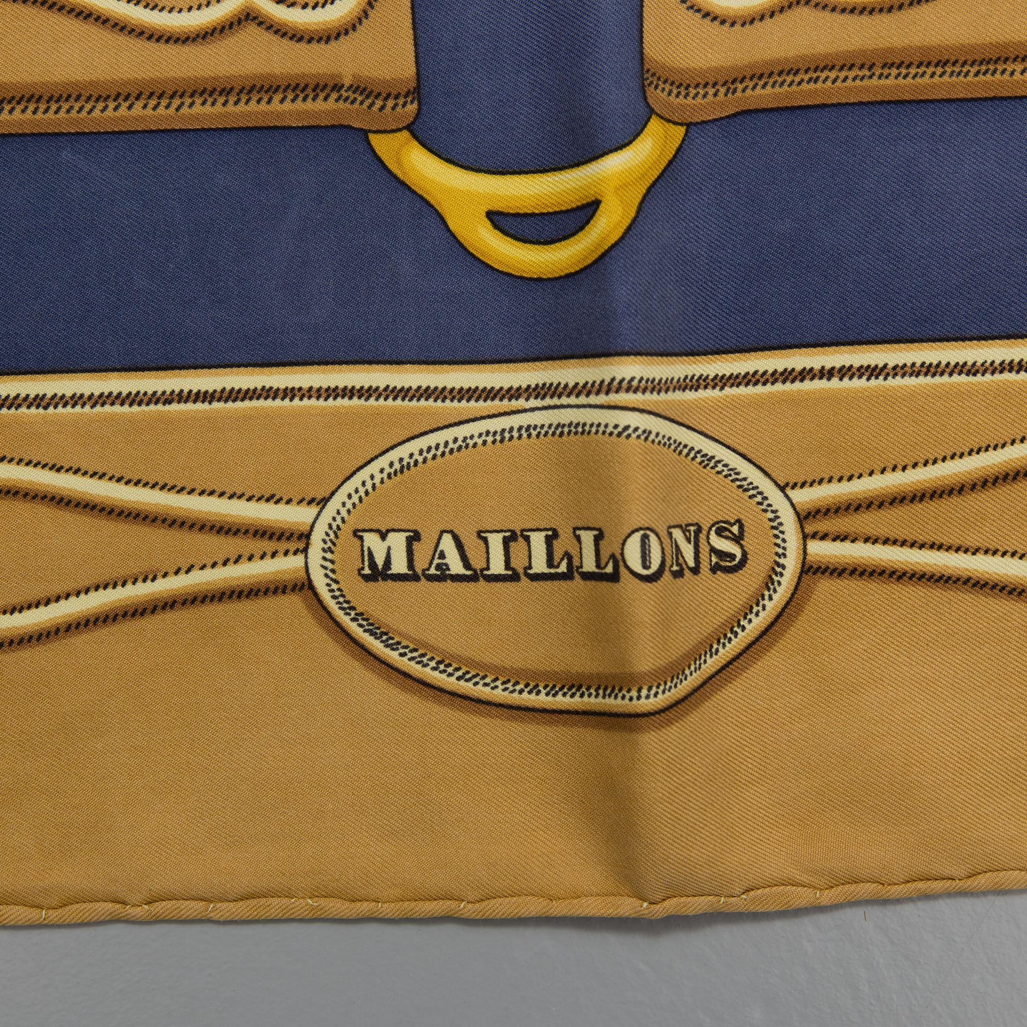 SCARF, "Hermès, "Maillons", issued 1973.