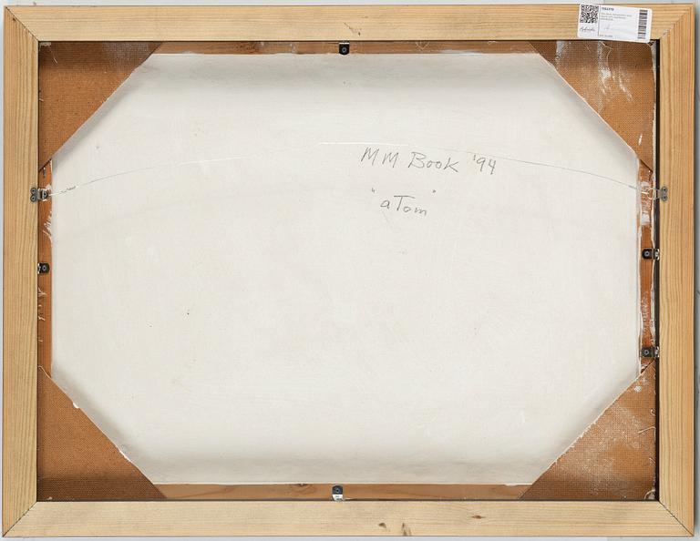 MAX MIKAEL BOOK, mixed media on canvas, signed and dated -94 verso.