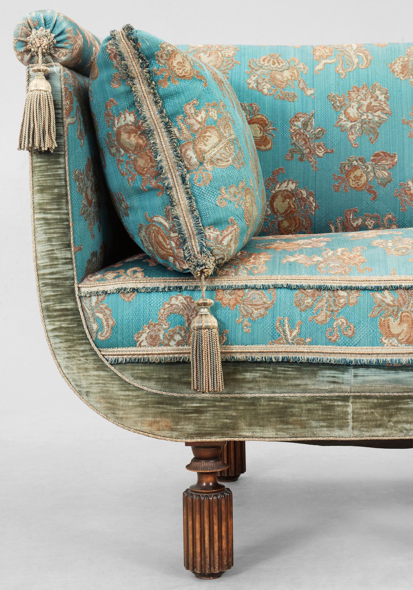 An Axel Einar Hjorth  originally upholstered 'Library' sofa, Nordiska Kompaniet, 1931.