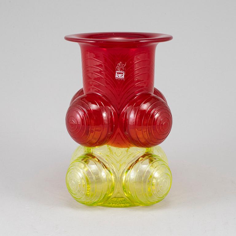 NANNY STILL, a 'Pajazzo' glass vase from Riihimäen Lasi Oy, Finland, 1970's.