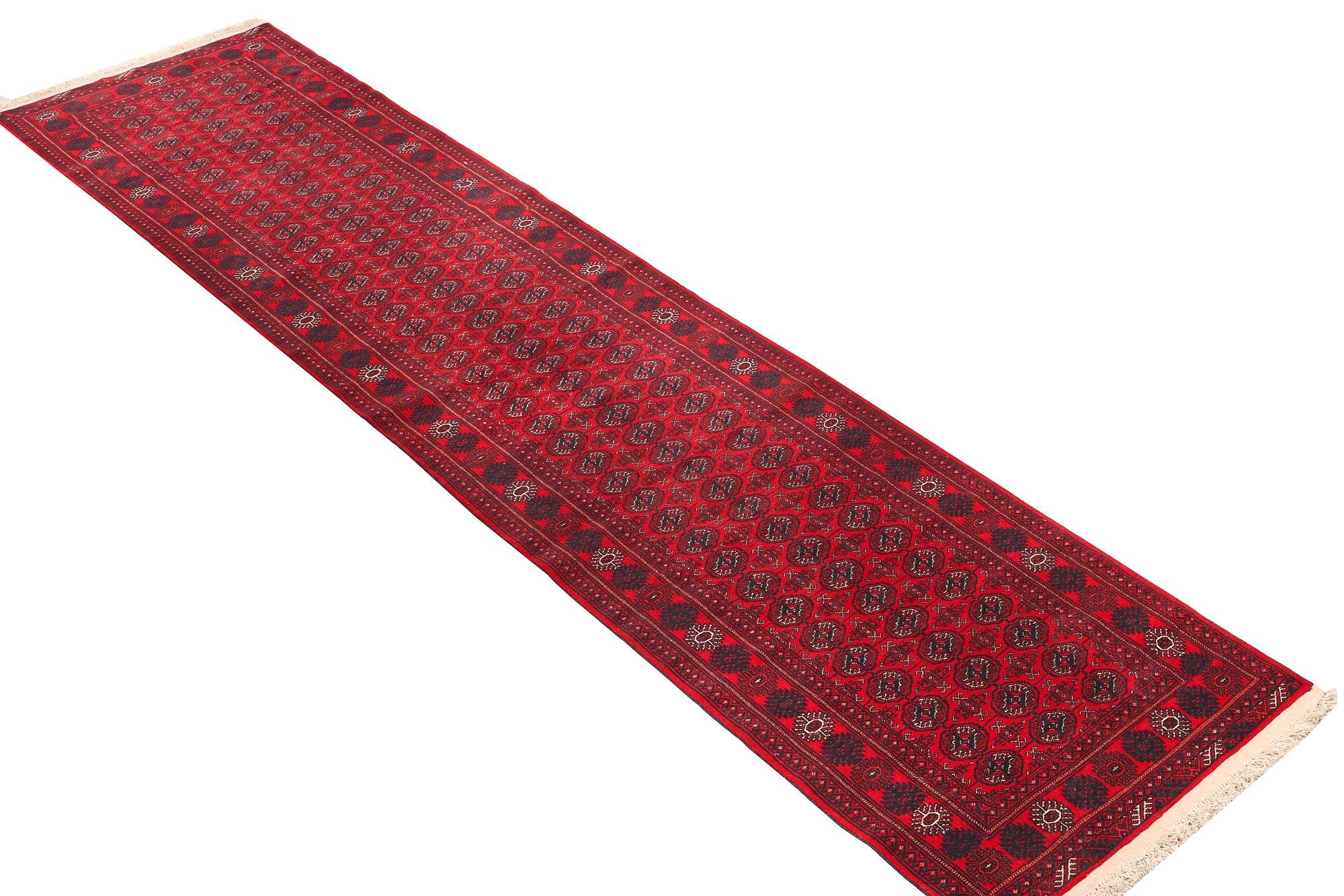 Gallerimatta, Afghan, ca 390 x 83 cm.