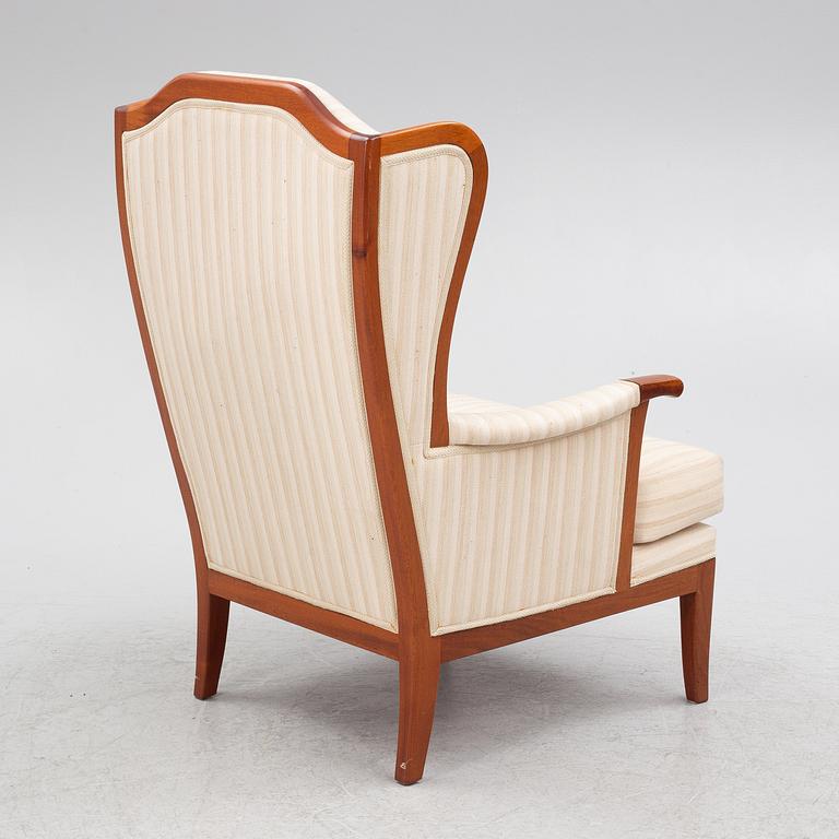 Carl Malmsten, armchair, "The Housefather", OH Sjögren, late 20th century.