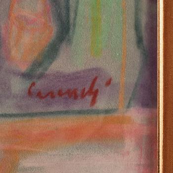 KURT CARENDI, pastell, signerad.