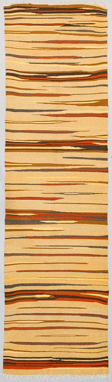 A Finnish 1930's flat weave runner. Circa 285x80 cm.