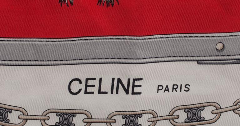 SCARF, 2 st, Celine samt Dior.