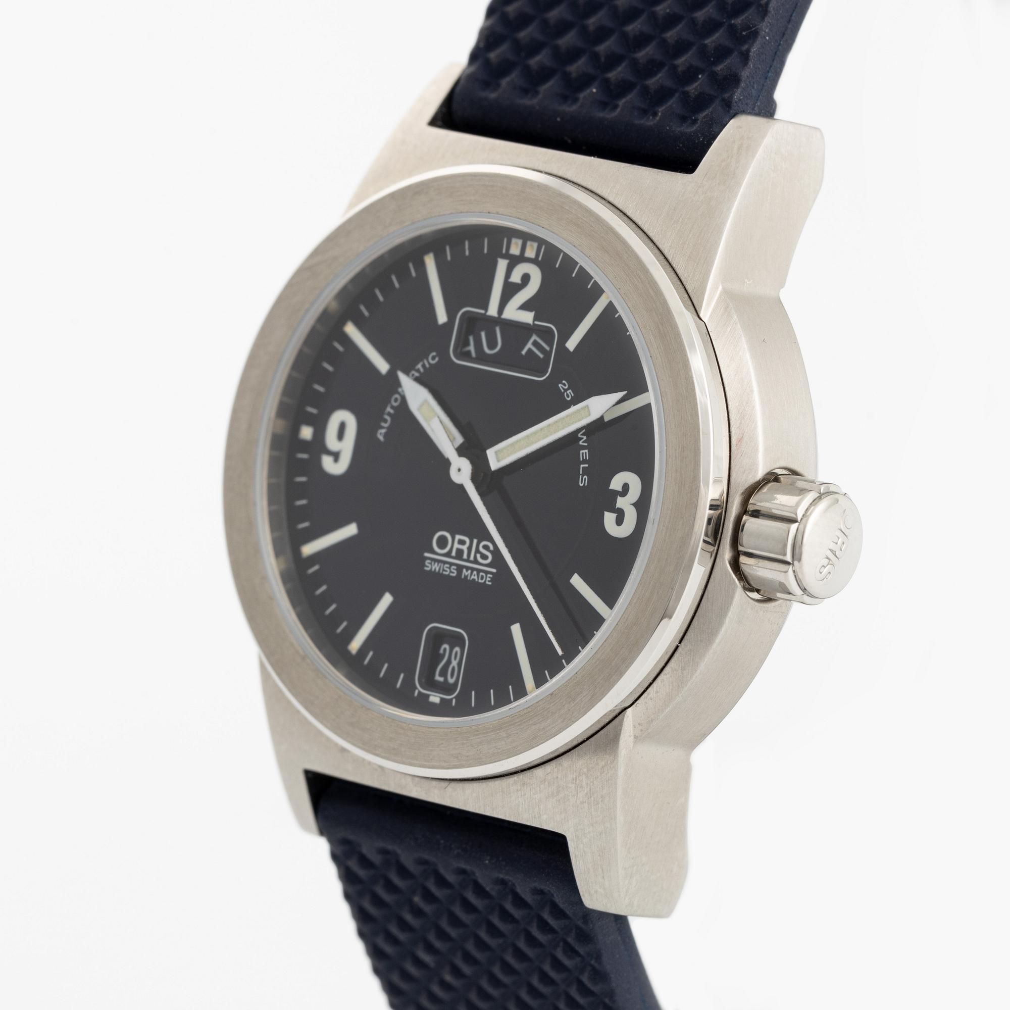 Oris, Big Crown, Day-Date, armbandsur, 35 mm. - Bukowskis