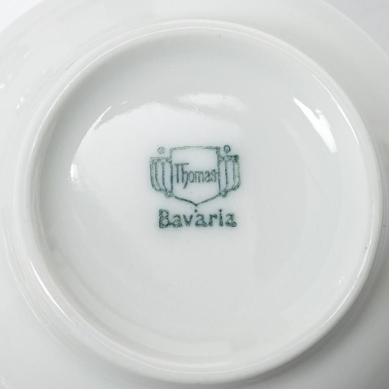 Coffee cups with saucers and spoons, 6 pcs, silver, MH Wilkens & Söhne, Bremen-Hemelingen, Germany, 20th century.
