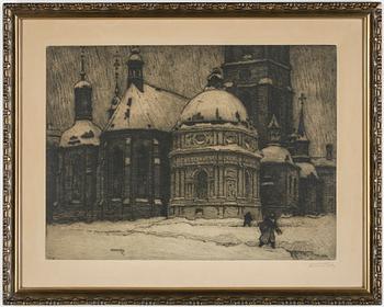 Ferdinand Boberg · FERDINAND BOBERG, etsning, signerad.