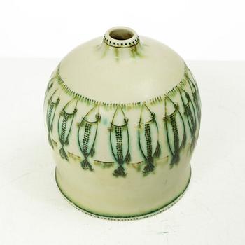 Anders Bruno Liljefors, a stoneware vase, Gustavsbergs Studio, Sweden, ca 1950.