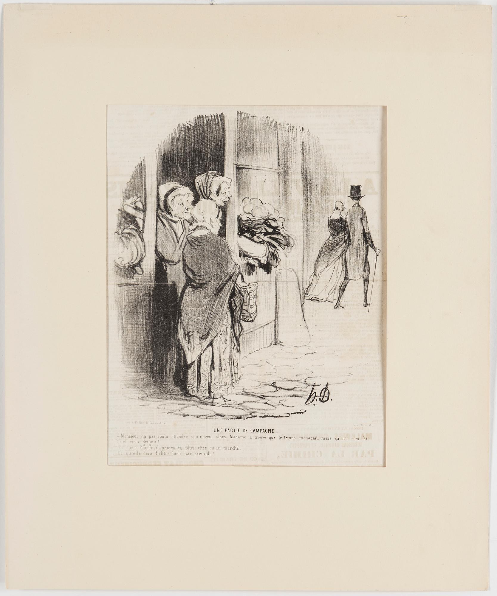 HONORÉ DAUMIER, lithographs, 7, stamped signature.