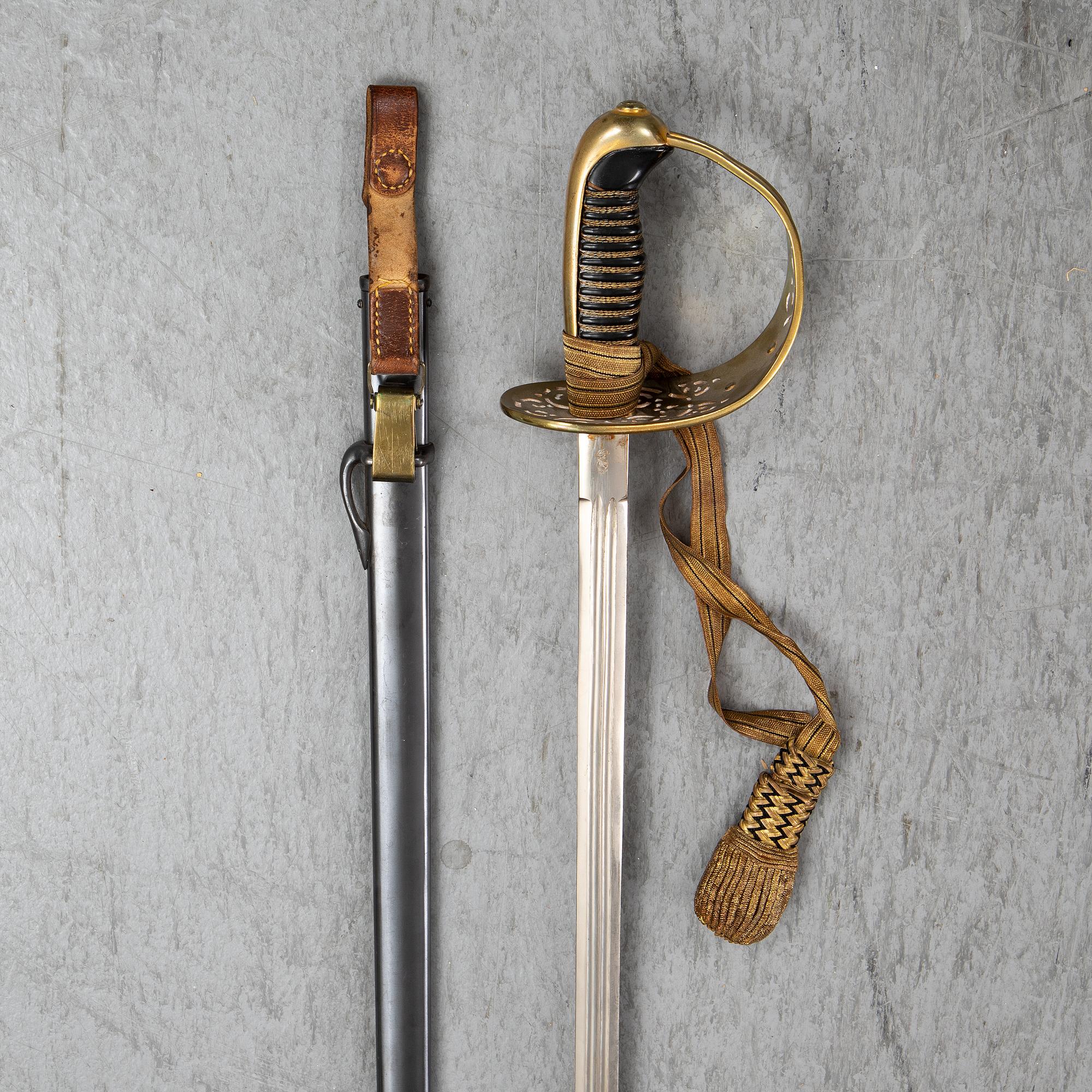 A Swedish cavalry officer's sword 1893 pattern.