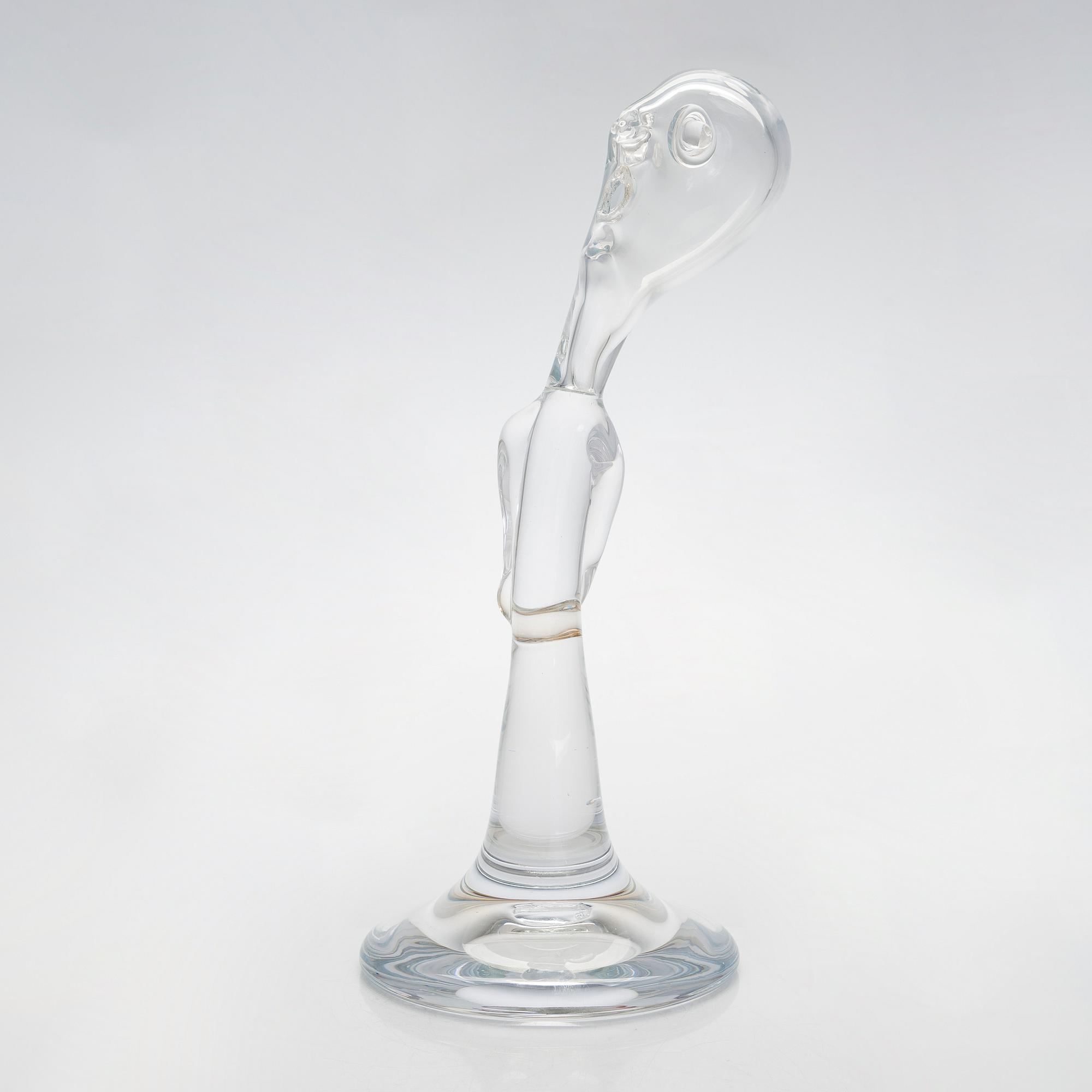 Johannes Rantasalo, a glass sculpture, signed 2008.