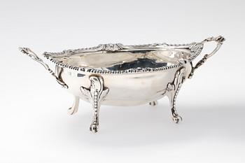 KONFEKTSKÅL, silver. Troligen England, ca 470 g.