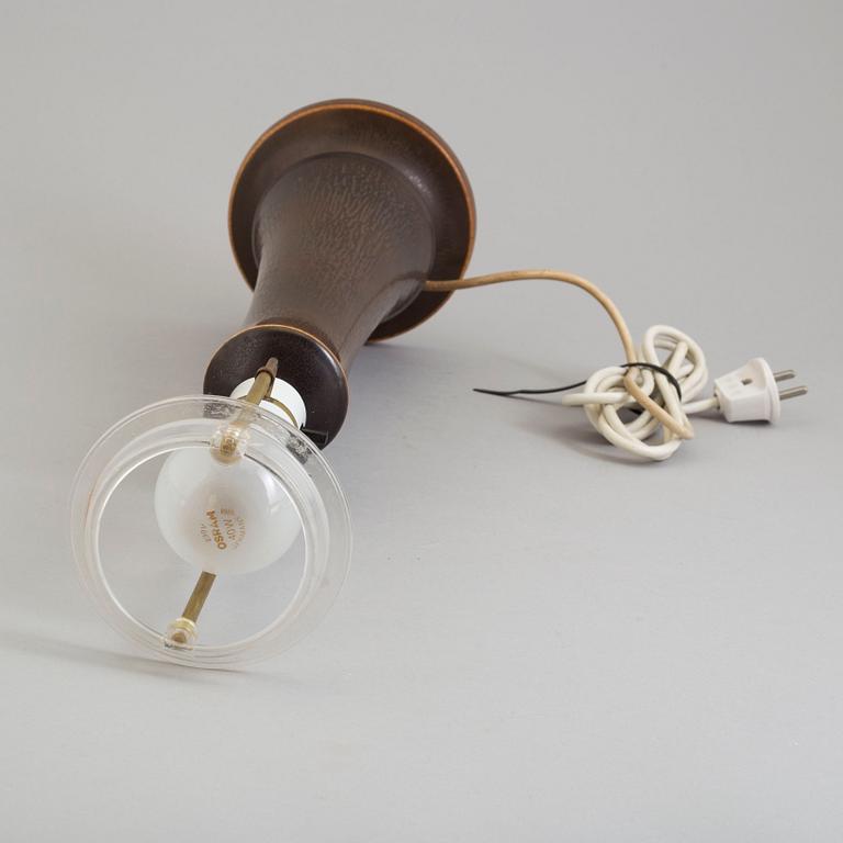 BERNDT FRIBERG, bordslampa, stengods, Gustavsbergs Studiohand, 1970-tal.