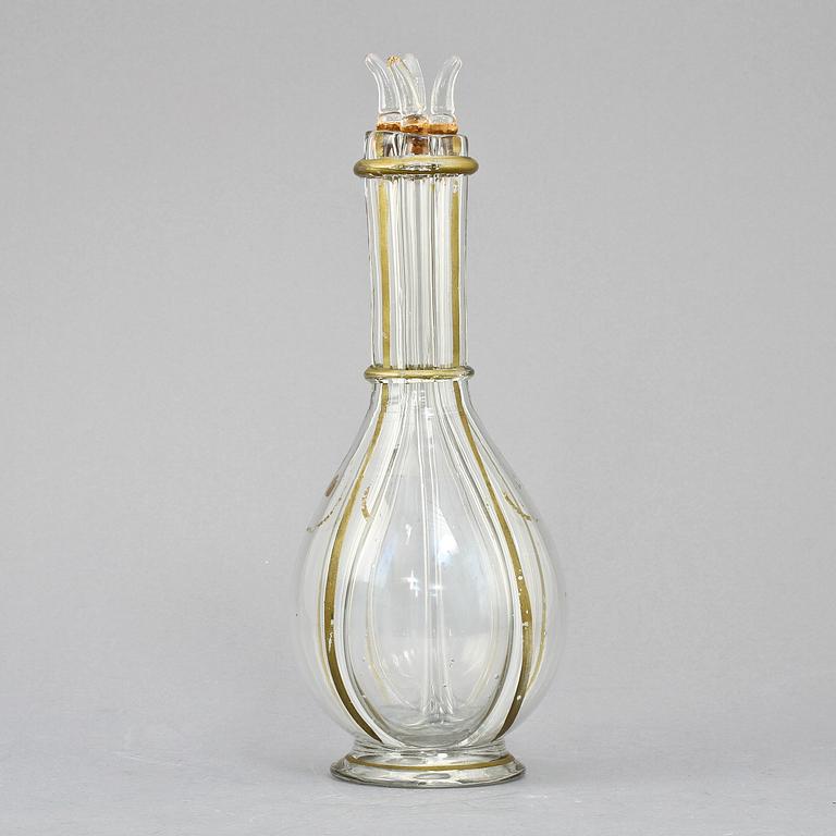 KARAFF, glas, 1800-talets andra hälft.