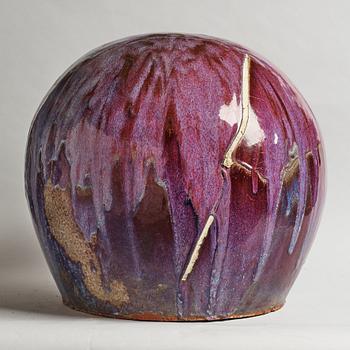 ULLA & GUSTAV KRAITZ, a stoneware "Sphere" sculpture, Förslöv 1983.