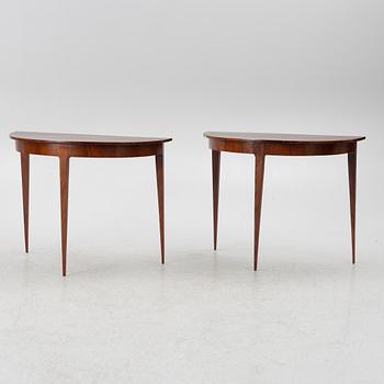 Månbord, ett par, 1800-talets andra hälft.