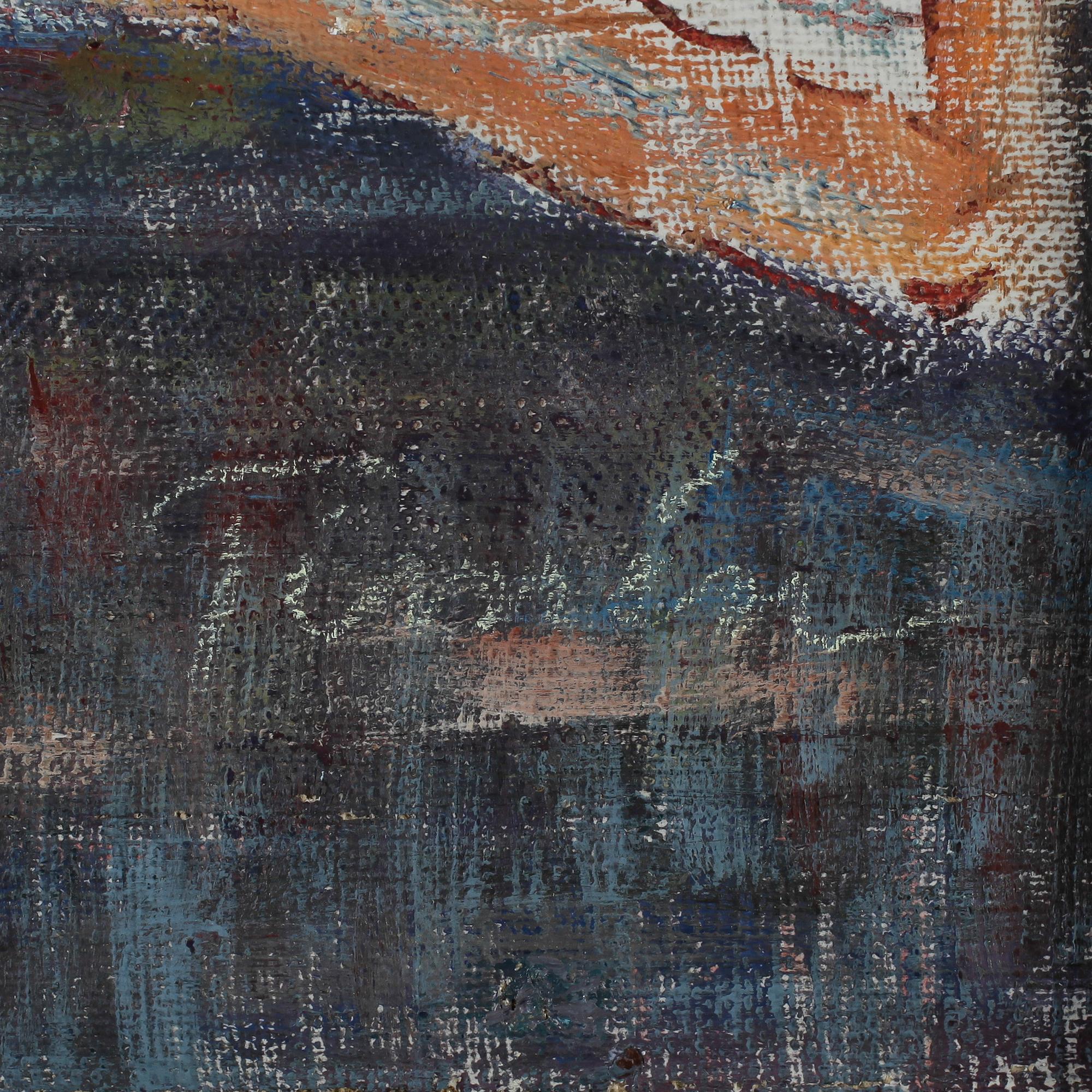 FRANS TIMÉN, olja på pannå, signerad.