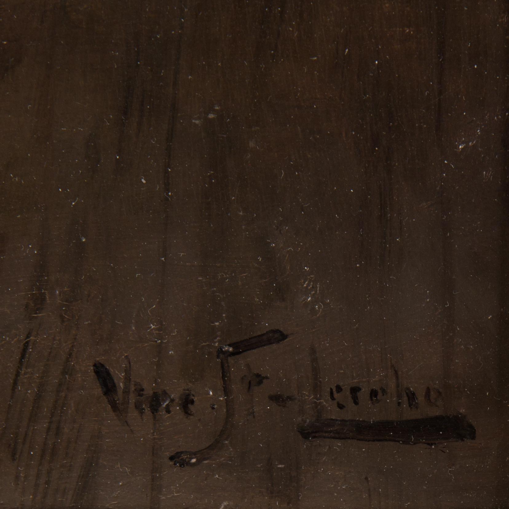 VINCENT STOLTENBERG-LERCHE, panel, signed Vinc. St-Lerche.