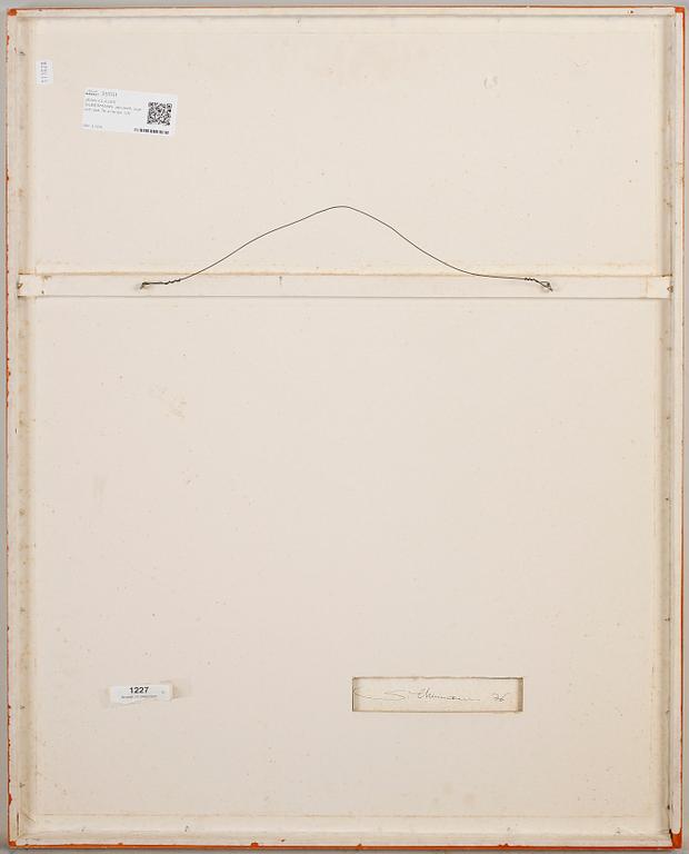 JEAN-CLAUDE SILBERMANN, akvarell, à tergo signerad och daterad 76.