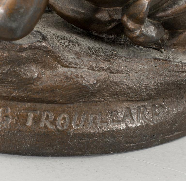 Gustave Trouillard, efter skulptur Kvinna med putti och ymnighetshorn.