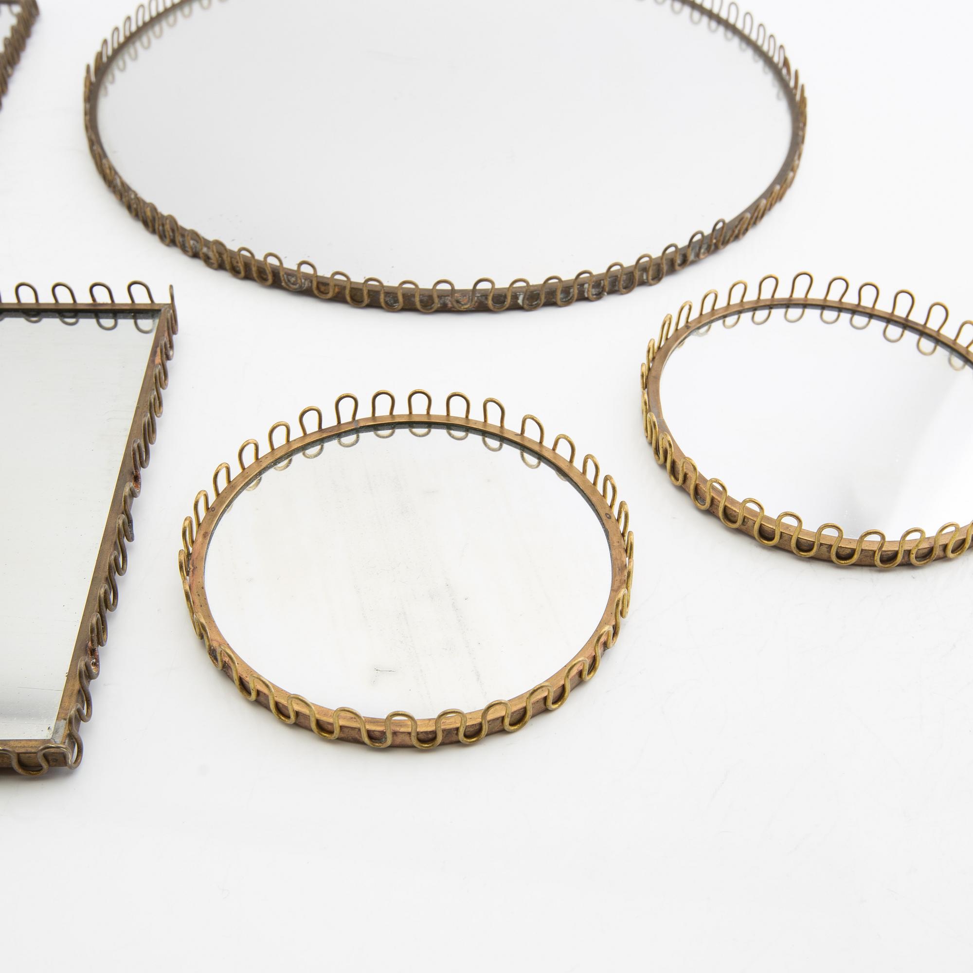 Table plateau 5 pcs Swedish Modern mid-20th century.