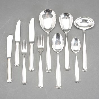 BESTICKUPPSÄTTNING, 77 delar, silver, MGAB, Lidköping, ca 1973-74. Vikt ca 3000 gram.