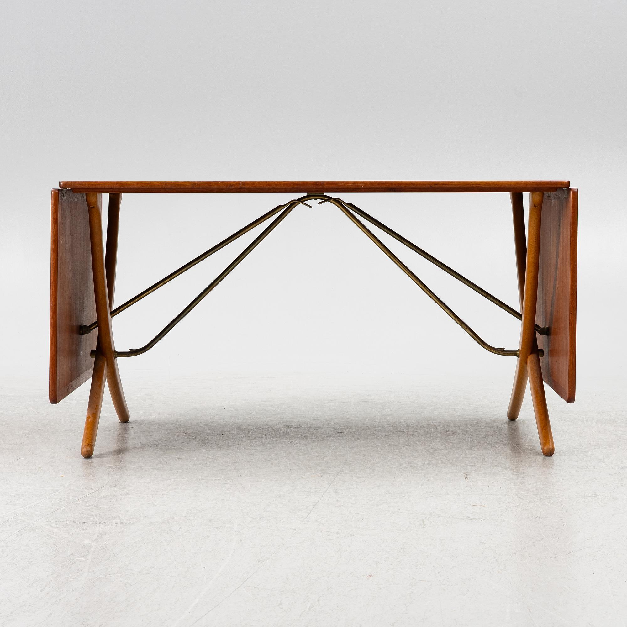 Hans J. Wegner, Dining table with leaves, 'AT-304', Andreas Tuck, Denmark, 1950s-60s.