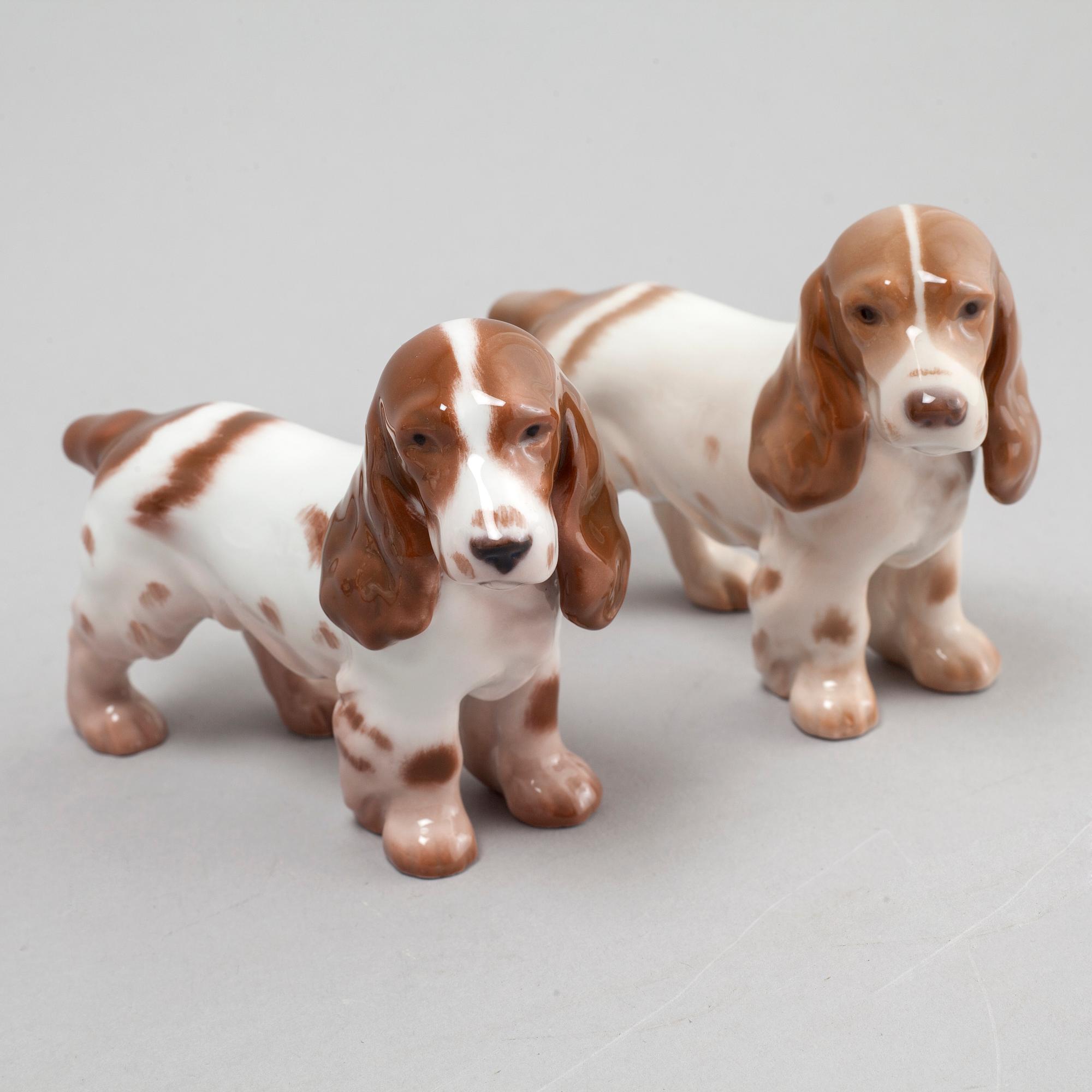 FIGURINER, 9 st, porslin, Royal Copenhagen och Bing & Grøndahl, 1900-talets andra hälft.