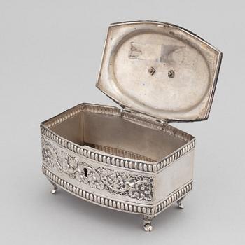 Sockerskrin, silver, 1800-tal.