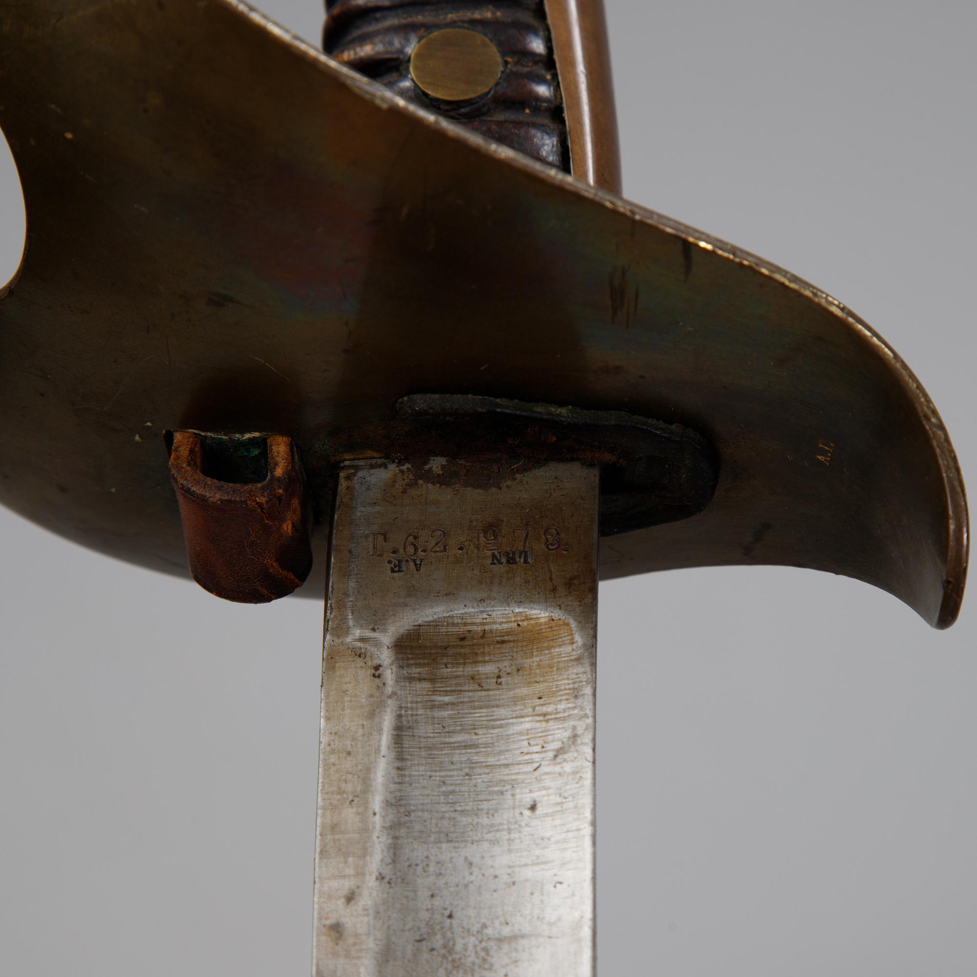 Two Swedish 19th Cenury military swords with scabbards.