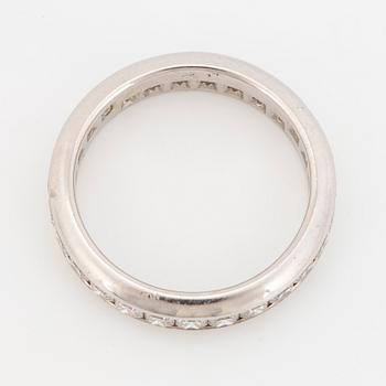 TIFFANY & CO, Lucida diamond eternity band ring, platinum.