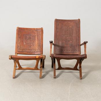 Angel Pazmino, Folding chairs 2 pcs, second half of the 20th century.