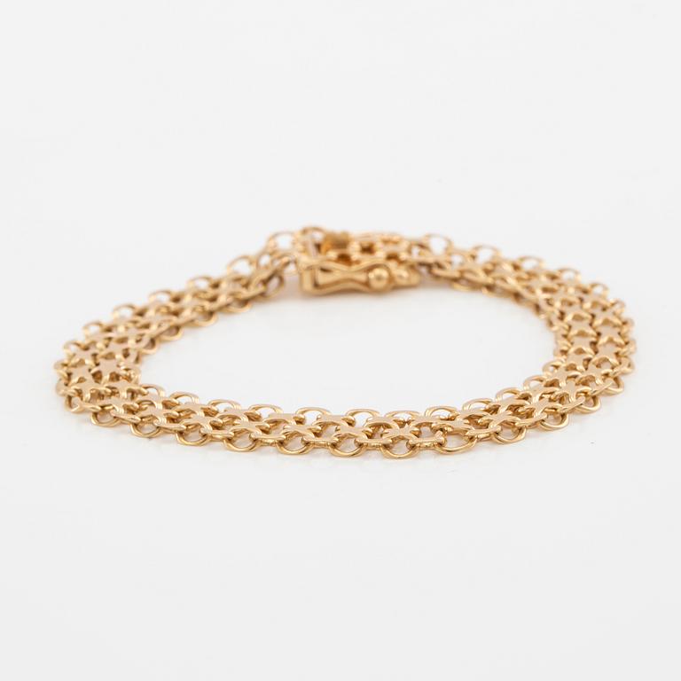 Armband X-länk 18K guld.