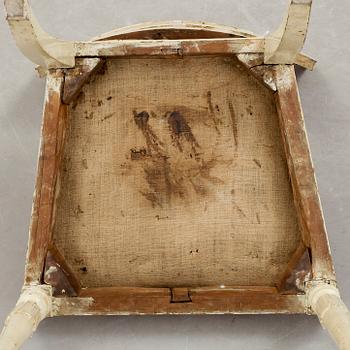 STOLAR, 2 stycken snarlika, gustavianska, varav en signerad Melchior Lundberg, 1700-tal.