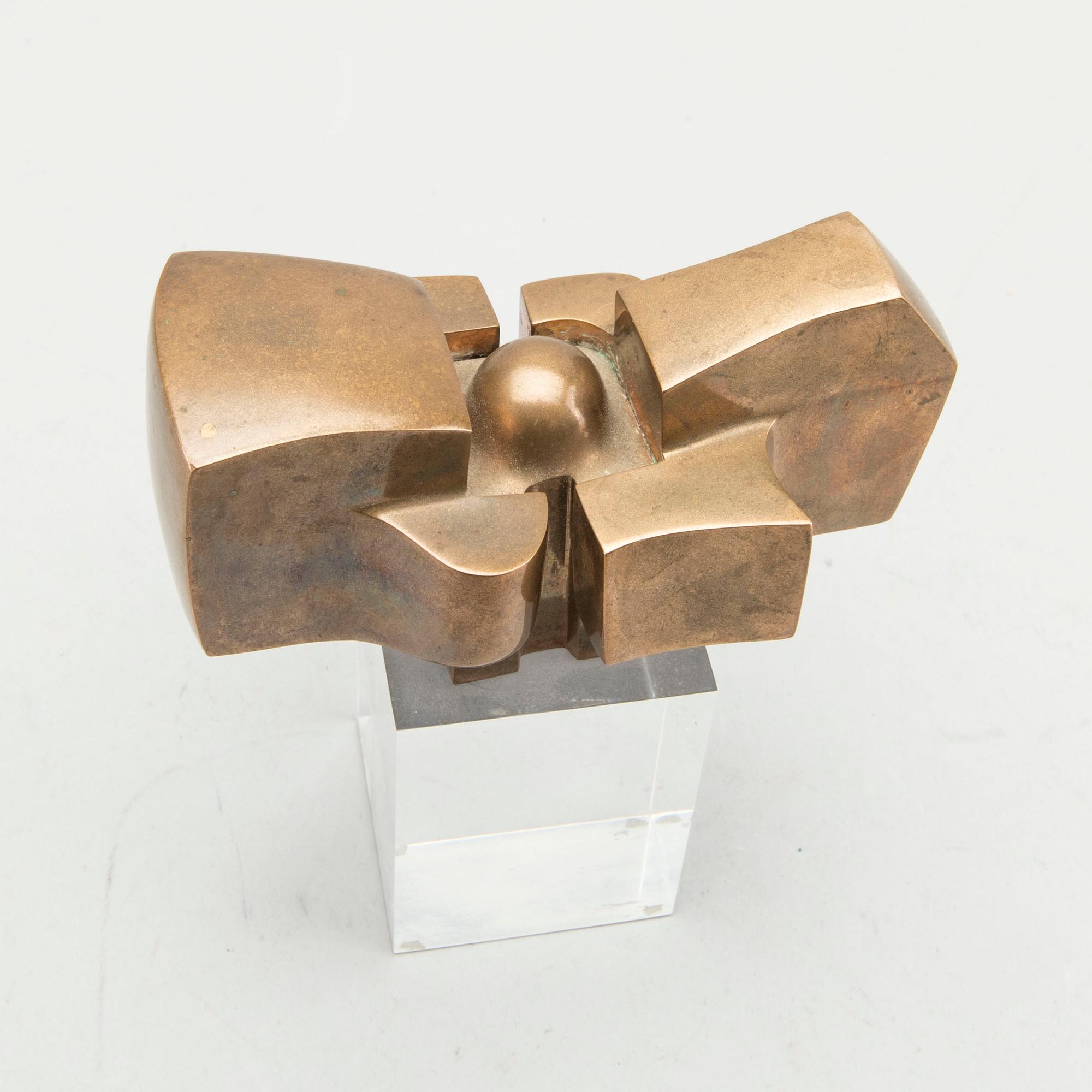 JOSÉ LUIS SANCHEZ, skulptur signerad och numrerad 1000/813 polerad brons.