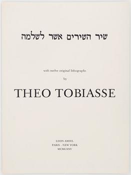 THEO TOBIASSE, färglitografier, 12 st  ur mappen "The song of songs of King Salomon", signerade och numerade XXI/C.