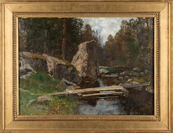 OSCAR TÖRNÅ, oil on canvas, signed and dated 1880.