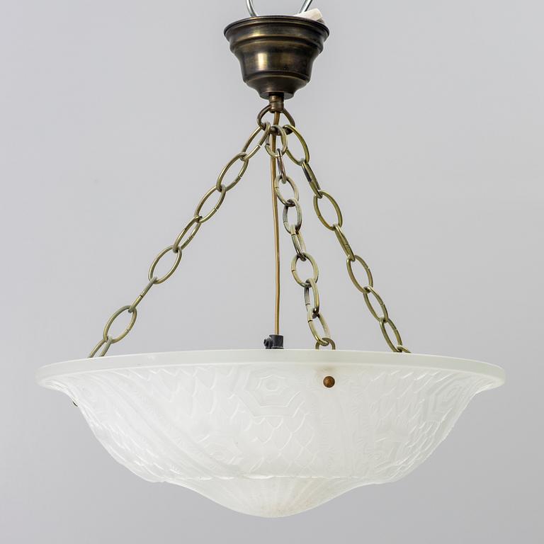 A ceiling lamp, probably France, 1920s-30s.