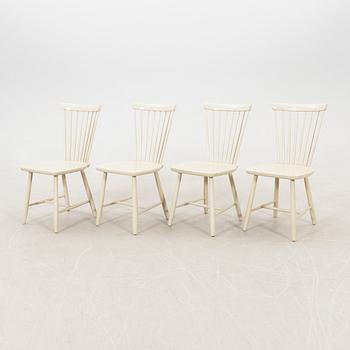 Carl Malmsten, chairs 4 pcs "Lilla Åland" second half of the 20th century.