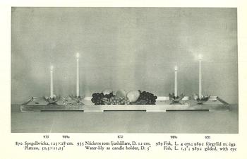 Björn Trägårdh, ljusstakar, ett par, modell "935", Firma Svenskt Tenn, Stockholm, sannolikt 1920-30-tal.