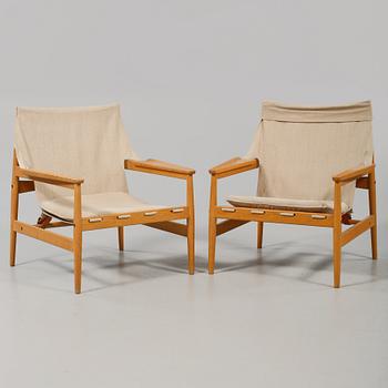 FÅTÖLJER, ett par, "Antilope", Hans Olsen, Viskadalens möbler, Kinna, 1960-tal.