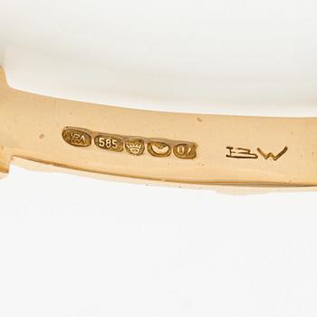 Björn Weckström, Bracelet, "Tundra", 14K gold, Lapponia 1967.