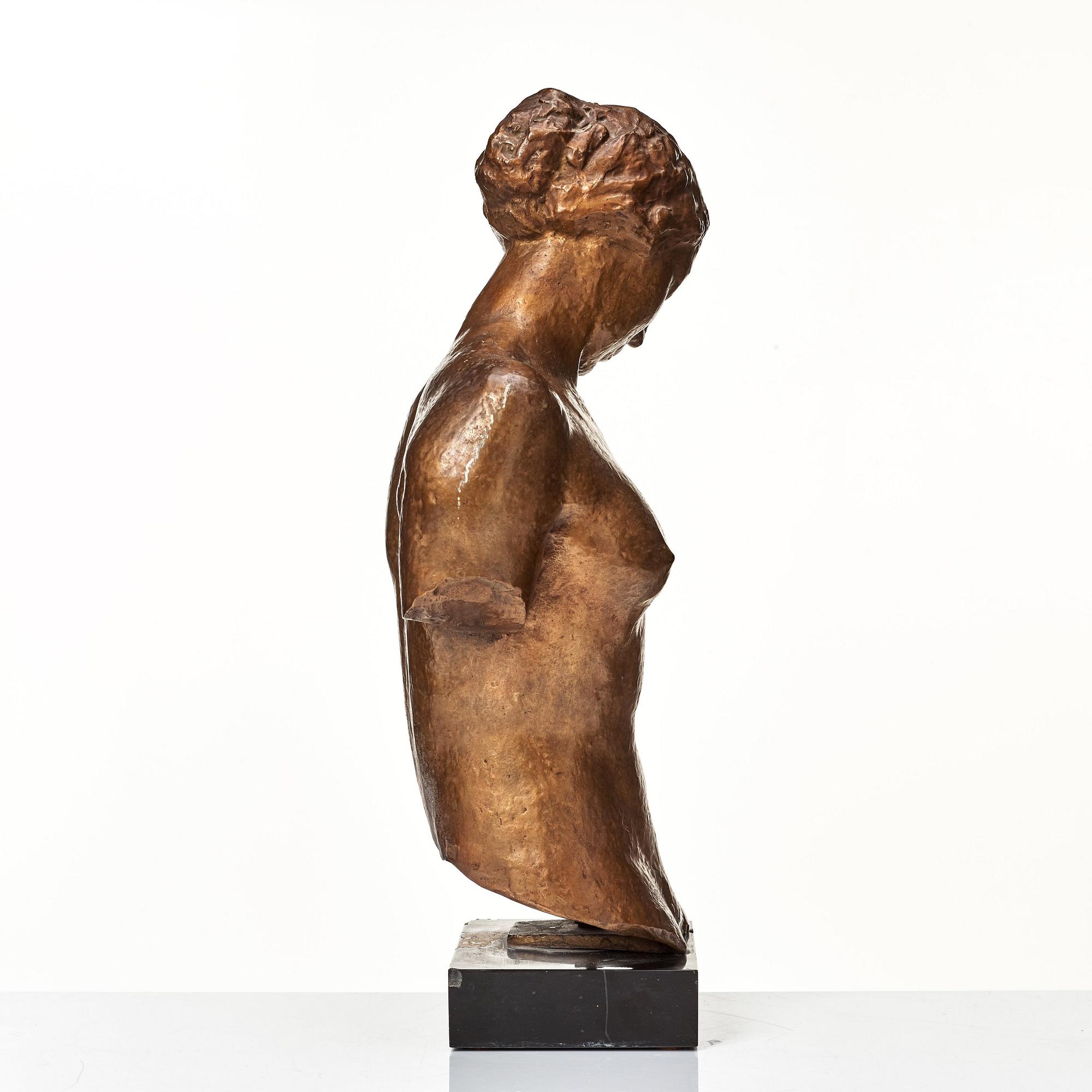 Robert Wlerick, "La jeunesse", Youth, head and torso.